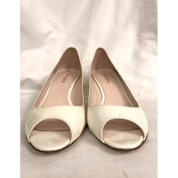 Prada Calzature Donna Patent Leather Pumps Peep/Open Toe - Picture 3 of 13